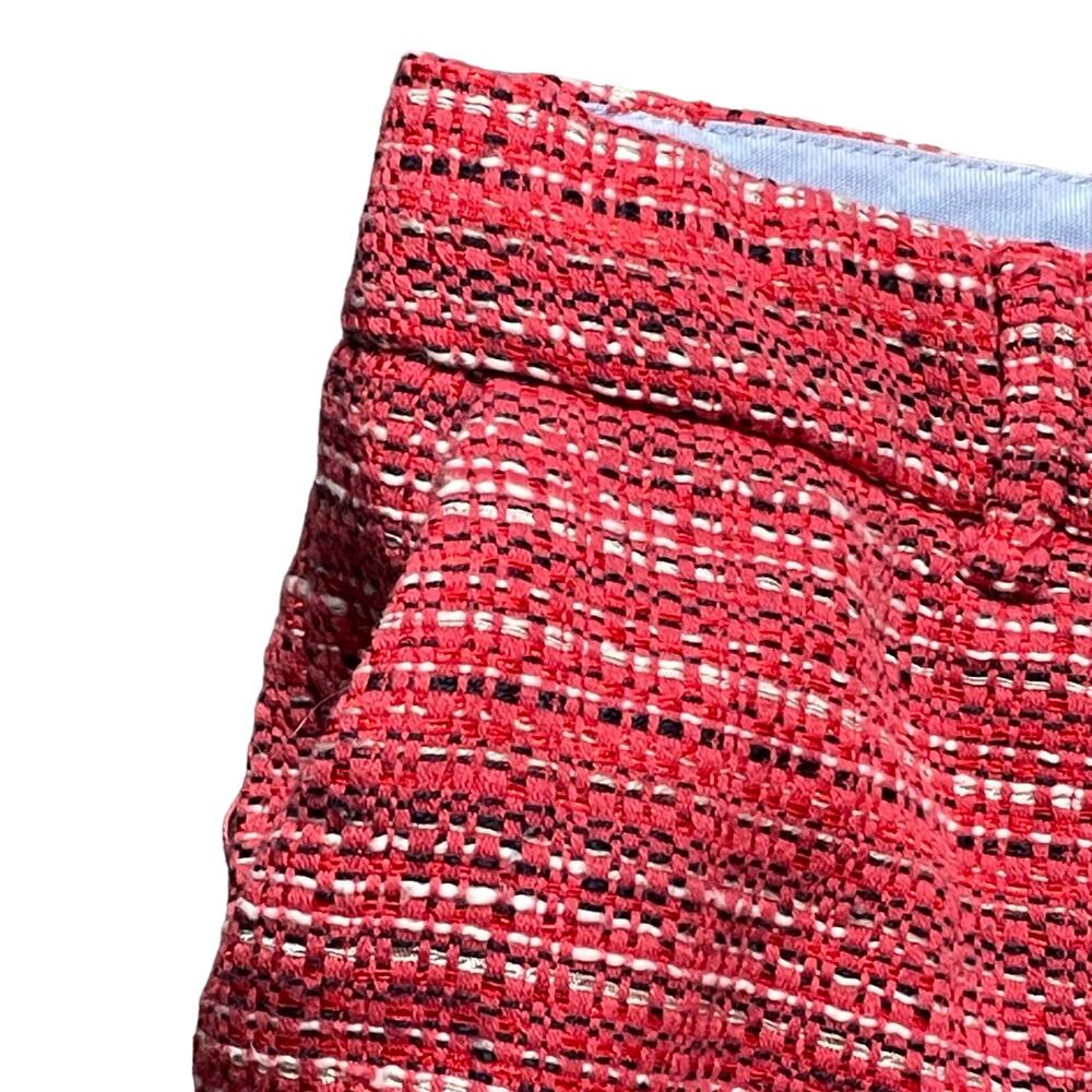 Artisan NY Women's Size 6 Mid Rise‎ Red Multicolor Striped Tweed Style Shorts - Picture 9 of 9